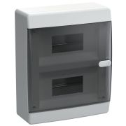 Корпус ЩРН-П-18 UNION Compact IP41 черн. прозр. дверь пластик. IEK UIC-KP12-N-18-41-K01