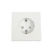 Розетка ArtGallery 16А с заземл. защ. шторки механизм бел. SE GAL000145