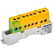 Шина PE «земля» изол. на универс. держ. 6х9-8-ЖЗ TEKFOR IEK TF-NN10-08-KL-K52