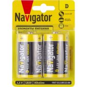 Элемент питания алкалиновый 93 996 NBT-NPE-LR20-BP2 NAVIGATOR 93996