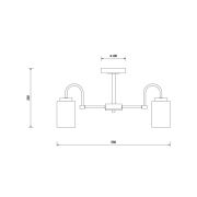 Светильник Jewel 40Вт E14х5 IP20 потолочн. Freya FR5321CL-05BZ