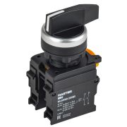 Переключатель длин. ручка 3 полож. 2NO чёрный MASTER