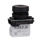 Кнопка КМЕ4111м-черный-1но+1нз-цилиндр-IP40