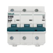 Выключатель автоматический трехполюсный 100А D ВА-201 10кА
