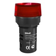 Лампа ADDS 22мм красная LED 24В