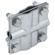 Зажим заземления крестообразный полоса/пруток-полоса/пруток оцинкованная сталь