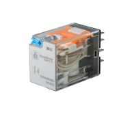 Реле 6 A 4CO 24 VDC тест кнопка LED