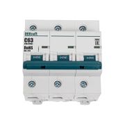Выключатель автоматический трехполюсный 63А С ВА-201 10кА
