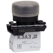 Кнопка КМЕ4220м-черный-2но+0нз-цилиндр-IP65