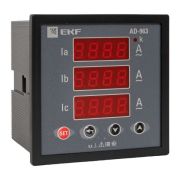 Амперметр цифровой на панель 96х96 трехфазный PROxima