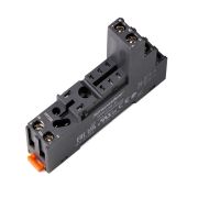 Цоколь 10A300V, черный, на рейку DIN35