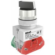 Переключатель AC-2 22мм 2 позиции I-O черная стандартная ручка