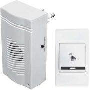 Звонок беспроводной Комфорт 32 мелодии 100м блок звонка вставляется в электрич. розетку 220В МОНОМАХ КМ-01С