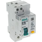 Выключатель автоматический дифференциального тока 2п (1P+N) C 16А 30мА тип AC 4.5кА ДИФ-102 2мод. DEKraft 16003DEK