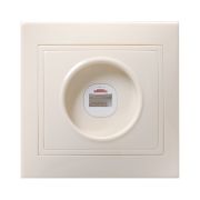 Розетка телефонная 1-м СП Кварта РТ10-ККм IP20 крем. GENERICA ETK10-K33-DM