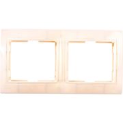 Рамка 2-м КВАРТА РГ-4-ККм горизонт. крем. GENERICA EMK20-K33-DM