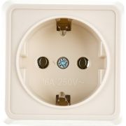 Розетка 1-м ОП Октава РС20-3-ОКм 16А IP20 с заземл. крем. GENERICA ERO11-K33-16-DC