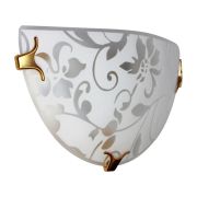 Светильник НББ 21-60 М19 «Эрика» 300/2 1х60Вт E27 IP20 матов. бел./клипсы зол. (инд. упак.) Элетех 1005204376