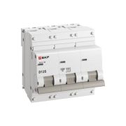 Выключатель автоматический модульный 3п D 125А 10кА ВА 47-100 PROxima EKF mcb47100-3-125D-pro