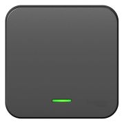 Выключатель 1-кл. ОП Blanca 10А IP20 (сх. 1) 250В с подсветкой с изолир. пластиной антрацит SE BLNVA101116