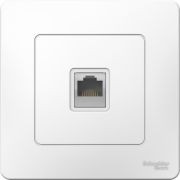 Розетка компьютерная 1-м СП Blanca RJ45 кат.5E бел. SE BLNIS045001