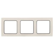 Рамка 3-м Стокгольм бел. с линией цвета черн. PROxima EKF EZM-G-304-20