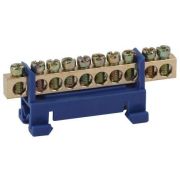 Шина N «ноль» в изоляторе типа стойка ШНИ 6х9-10-Д син. NO-222-77-1 ЭРА Б0044125