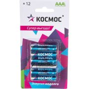 Элемент питания алкалиновый AAA/LR03 BP-12 (блист.12шт) КОСМОС KOCLR03BL12