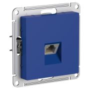 Розетка компьютерная AtlasDesign RJ45 кат.5E механизм аквамарин SE ATN001183