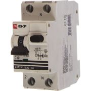 Выключатель автоматический дифференциального тока 2п C 10А 30мА тип A 6кА АВДТ-63 2мод. электромех. PROxima EKF DA63-10-30