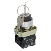 Переключатель LAY5-BG45 на 2 полож. 1НО+1НЗ с ключ. без фиксации KARAT IEK BSW80-BG-2-K02