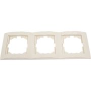 Рамка 3-м Deriy вертикал. крем. LEZARD 702-0300-153