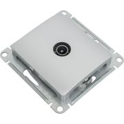 Розетка телевизионная проходная TV 1-м СП Glossa 4дБ механизм алюм. SE GSL000392