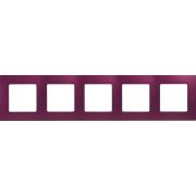 Рамка 5-м Etika сливовый IEK 672565