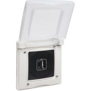 Рамка 1-м Etika IP44 с защ. крышкой бел. IEK 672550