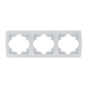 Рамка 3-м СП Мадрид горизонт. бел. EKF EIM-G-303-10