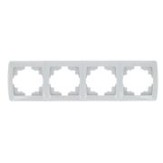 Рамка 4-м СП Мадрид горизонт. бел. EKF EIM-G-304-10