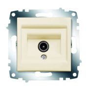 Розетка телевизионная TV Cosmo экранир. с топологией «звезда» без потерь механизм крем. ABB 619-010300-274
