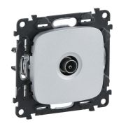 Розетка телевизионная TV 1-м Valena Allure 0-2400МГц с топологией «звезда» с лицев. панелью механизм алюм. Leg 753951