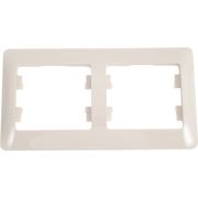 Рамка 2-м Glossa горизонт. молоч. SE GSL000902