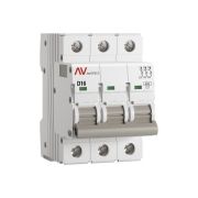 Выключатель автоматический модульный 3п D 16А 6кА AV-6 AVERES EKF mcb6-3-16D-av