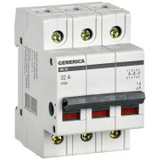 Выключатель нагрузки (мини-рубильник) 3п 32А ВН-32 GENERICA MNV15-3-032