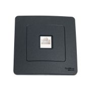 Розетка компьютерная 1-м СП Blanca RJ45 кат.5E антрацит SE BLNIS045006