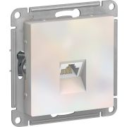 Розетка компьютерная AtlasDesign RJ45 кат.6A механизм жемчуж. SE ATN000486