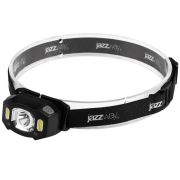 Фонарь аккумуляторный налобный AccuH3-L5W-bk LED 5Вт + 2хRED SMD IP54 5 режимов: 100проц. 180лм 3.5ч/50проц. 110лм 5.5ч/30проц. 65лм 15ч/красн. 28ч/мигающ. красн. 12ч аккум. управл. жестами черн. JazzWay 5036703