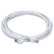 Патч-корд кат.5E UTP LSZH 3м slim колпачок с язычком бел. ITK PC08-C5EUL-3M-SL-WT