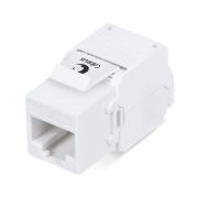 Вставка Keystone Jack RJ45 (8P8C) кат.6A KJ-RJ45-Cat.6A-180-Toolless 180град. без инструмента Toolless бел. Cabeus 7964c