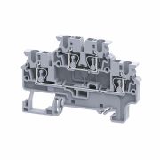 Клемма двухъярусная пружинная OptiClip CXDL-2.5-2L-I сер. КЭАЗ 289764