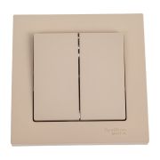 Выключатель 2-кл. AtlasDesign (сх.5) 10AX в сборе песочн. SE ATN001252