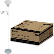 Светильник ТНО 02С 60Вт E27/E14 230В торшер напольн. под лампу на основании серебр. IN HOME 4690612042671